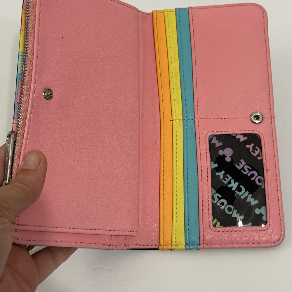 Disney Loungefly Wallet in Black and Pink - Picture 8 of 9